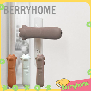 BerryHome Tay nắm cửa Nắp đậy silicone chống va chạm Giảm tiếng ồn Cửa kéo dễ thương áo bảo vệ