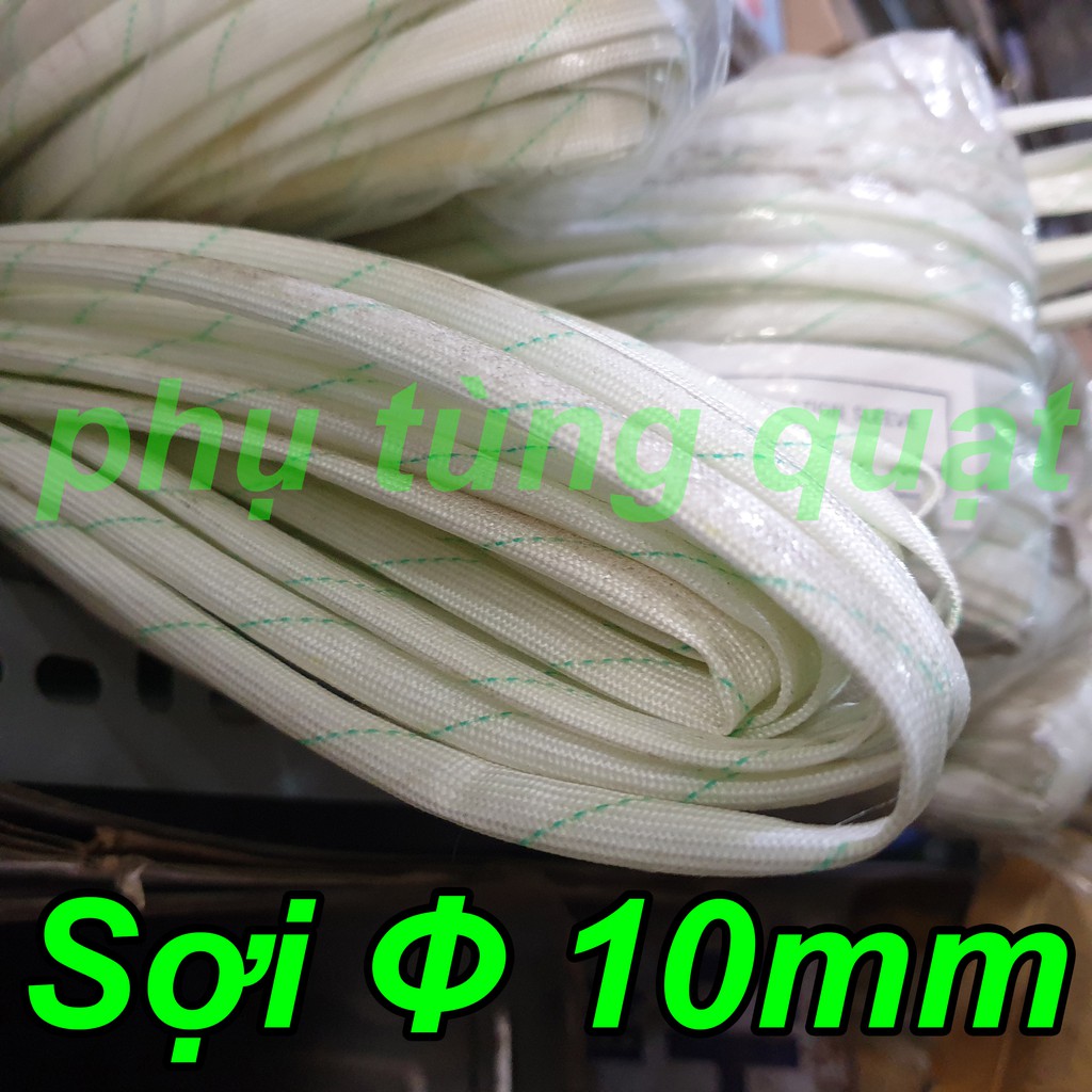 5 sợi gen thủy tinh 10ly độ dài 1m - gel chịu nhiệt cách điện ống luồn dây điện cơ