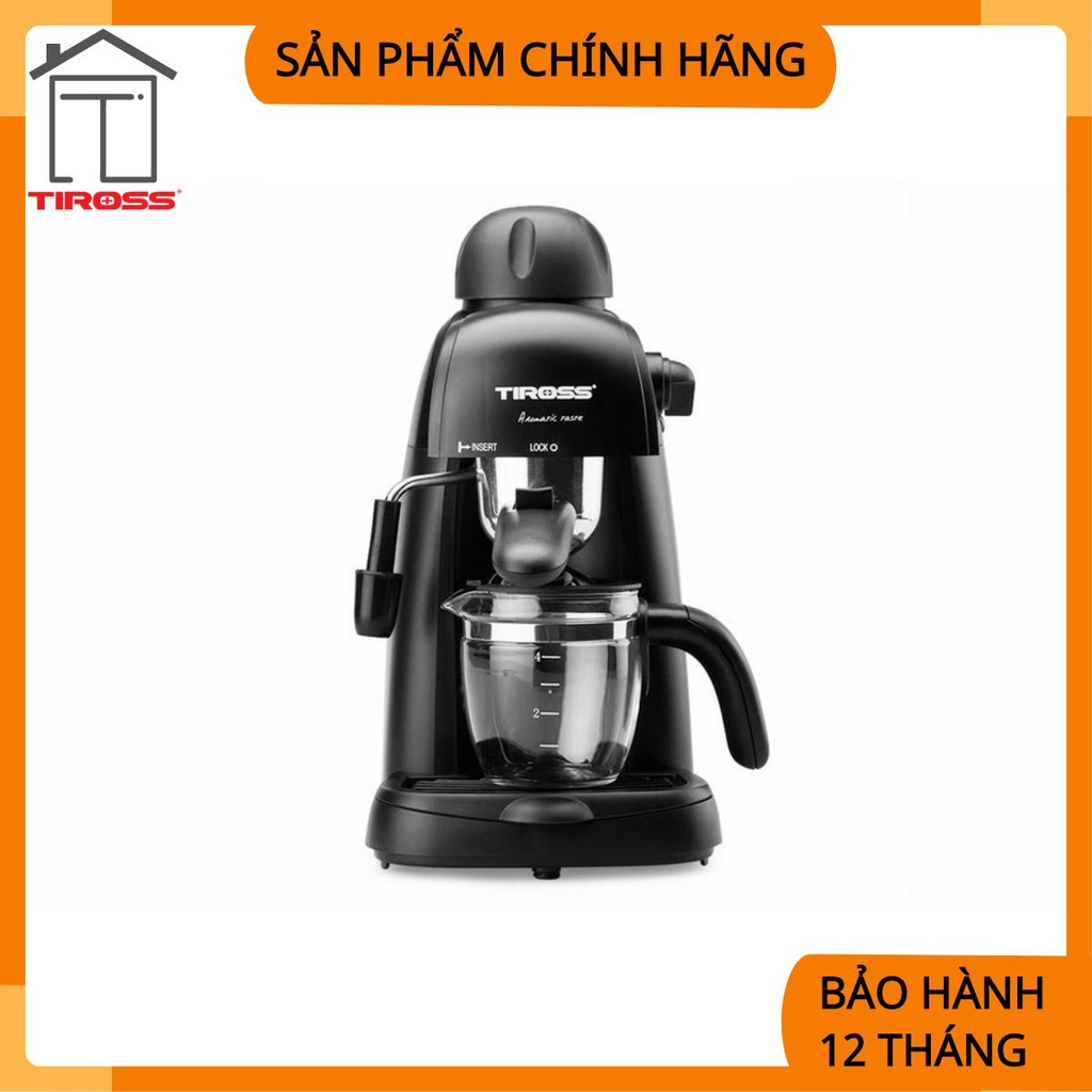 [Tiross - Việt Nam] Máy pha cà phê Espresso 4 cốc tiross, 800W (hàng mới) TS620