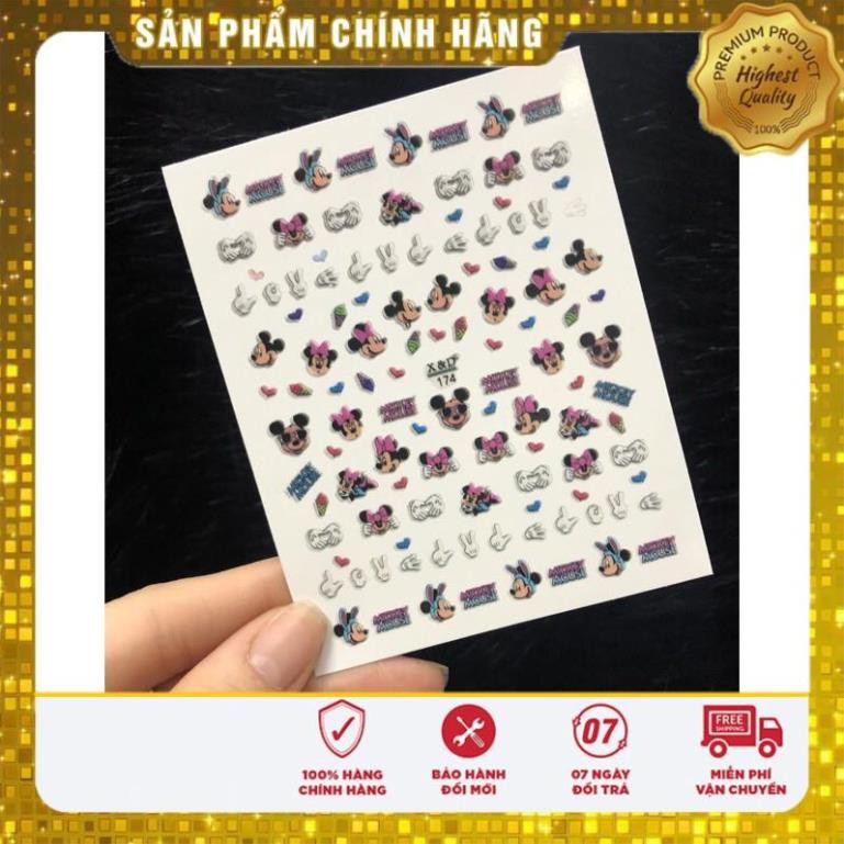 sticker trang trí móng đủ mẫu