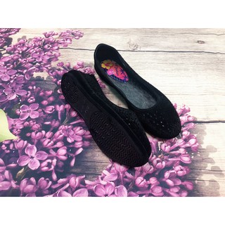 RẺ VÔ ĐỊCH, GIÀY BÚP BÊ NHỰA ĐI MƯA GIẢ NHUNG MỌI LỨA TUỔI