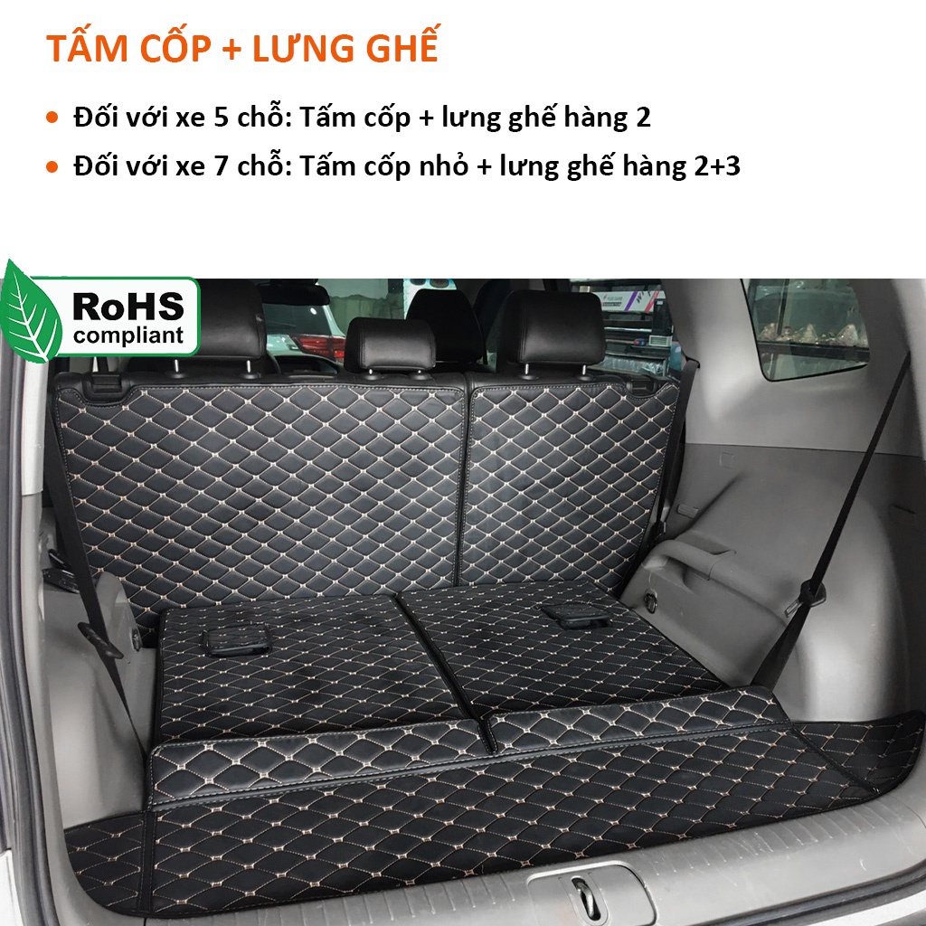 Thảm lót da kín cốp 8D CAO CẤP Subaru Forester 2020-2023 chống nước, chống bụi bẩn, siêu bền