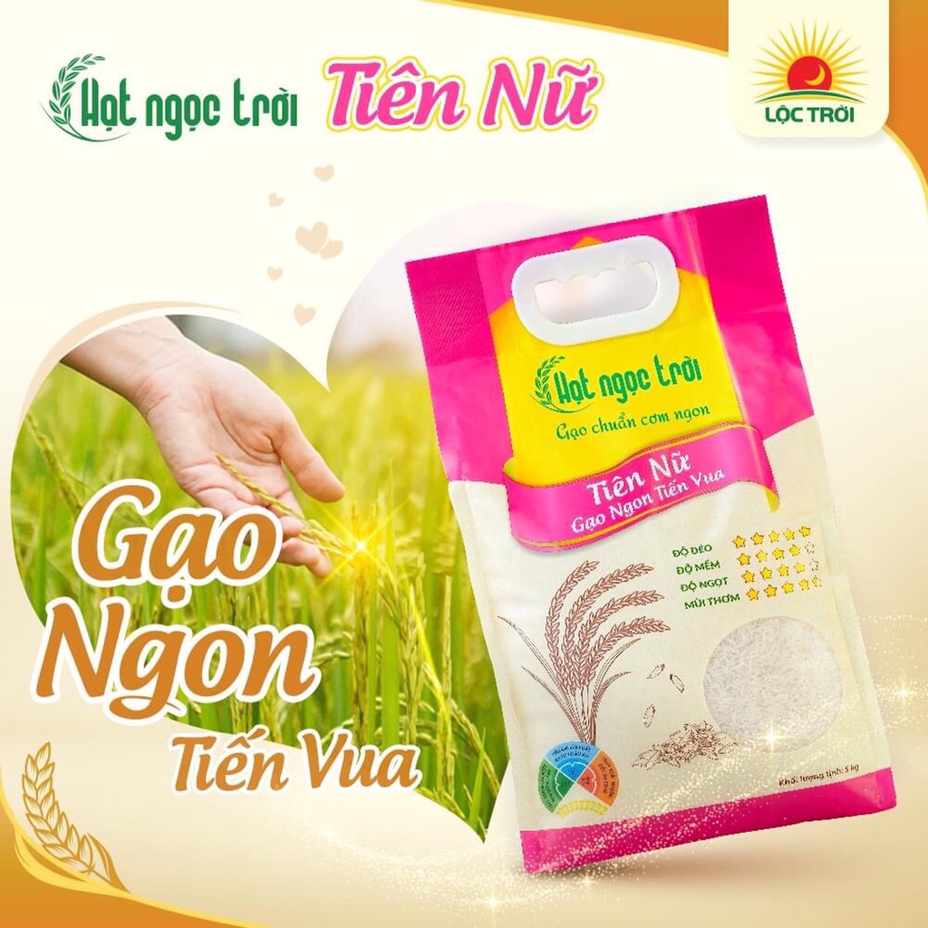 Gạo Hạt Ngọc Trời Tiên Nữ túi 5kg giá sĩ