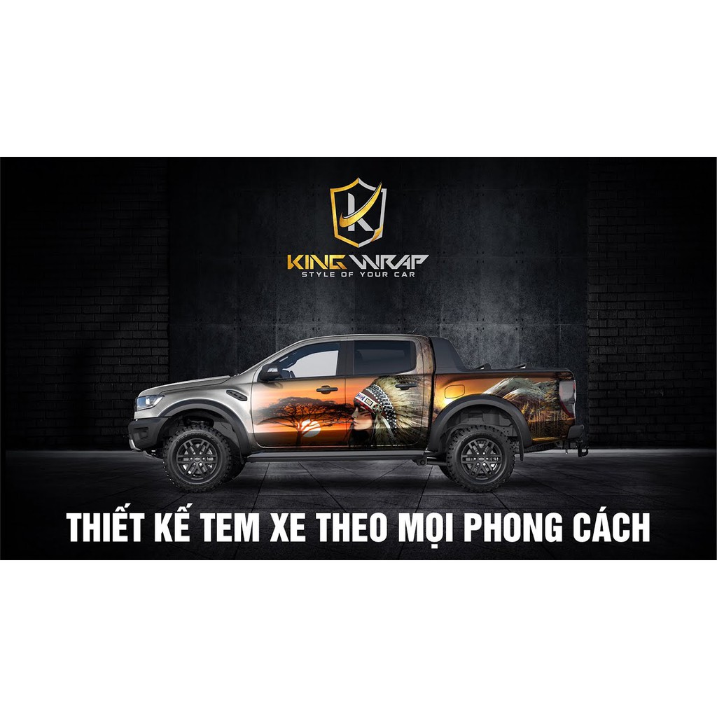 Tem sườn bán tải thể thao - Decal chính hãng cao cấp 3 lớp