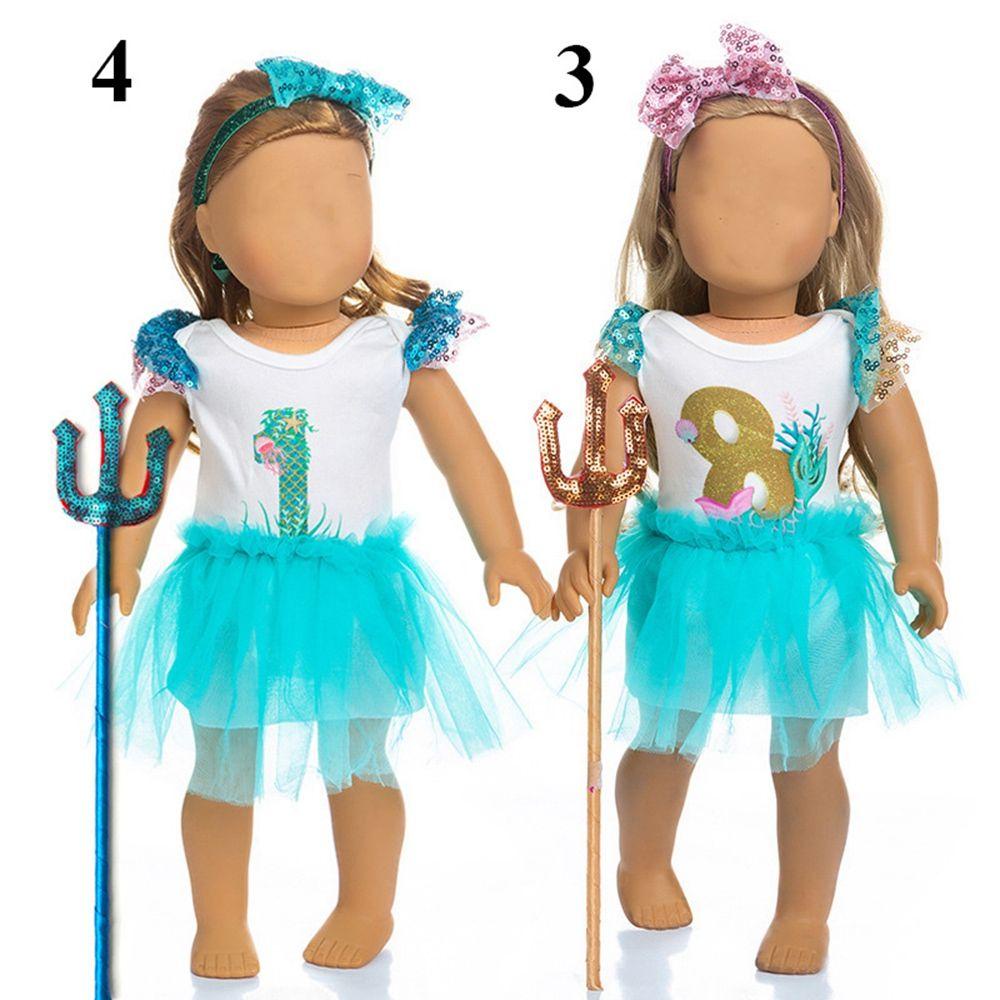 Áo Thun Đính Kim Sa Lấp Lánh Dành Cho Búp Bê 18Inch