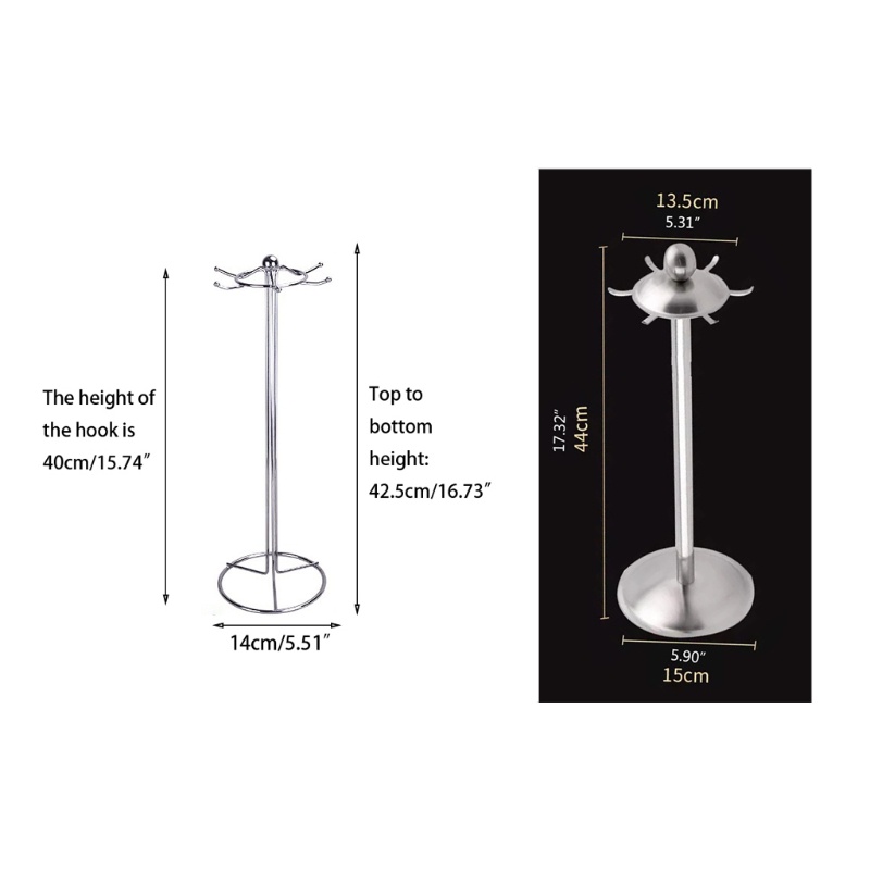 Gia Đình Nev Home 360° Giá Đỡ Dụng Cụ Nhà Bếp Có 6 Móc Dạng Xoay