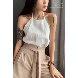 Áo yếm Linen- Áo basic-Vải Linen