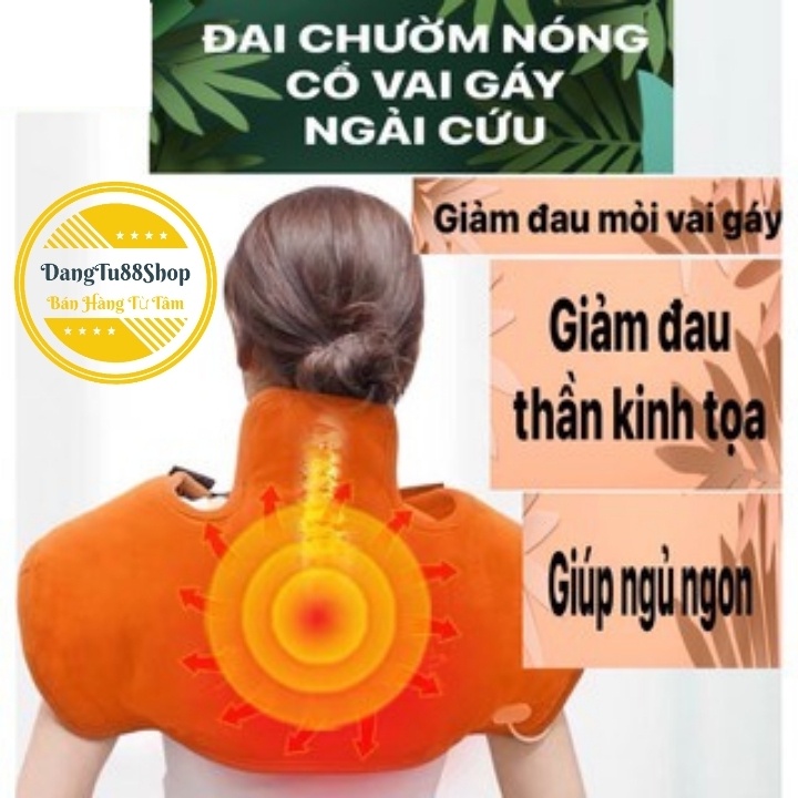Đai Chườm Nóng Cổ Vai Gáy Bằng Điện Lõi Ngãi Cứu- Thảo Mộc, Giải Pháp Cho Những Cơn Ác Mộng Đau Mỏi Cổ Vai Gáy