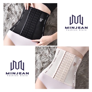 Gen nịt bụng định hình minjean chống cuộn lưới thông hơi 4 xương