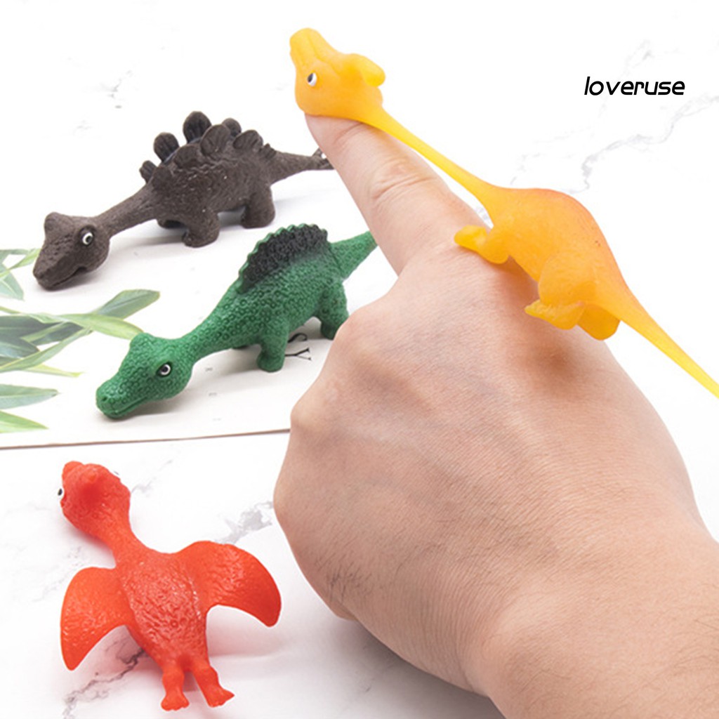 Bộ 5 món đồ chơi ná cao su hình khủng long đáng yêu cho trẻ nhỏ