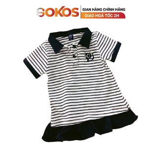 Váy đầm kẻ cho bé baby gap thêu mèo xinh xắn