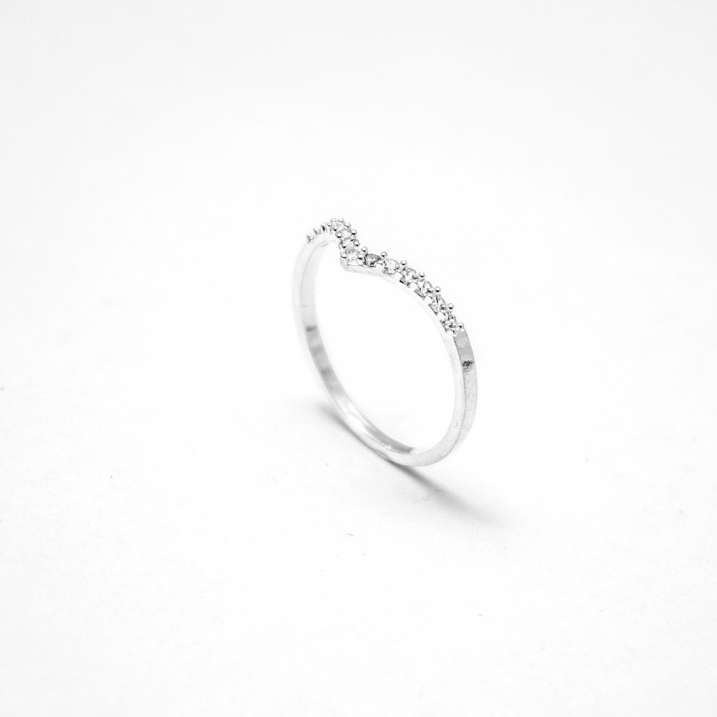 Nhẫn bạc nữ ATJ9038 dành cho nữ kiểu nguyệt quế đính đá ANTA Jewelry