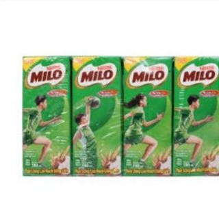 Vỉ 4 hộp Milo Nestle 115ml và 180ml