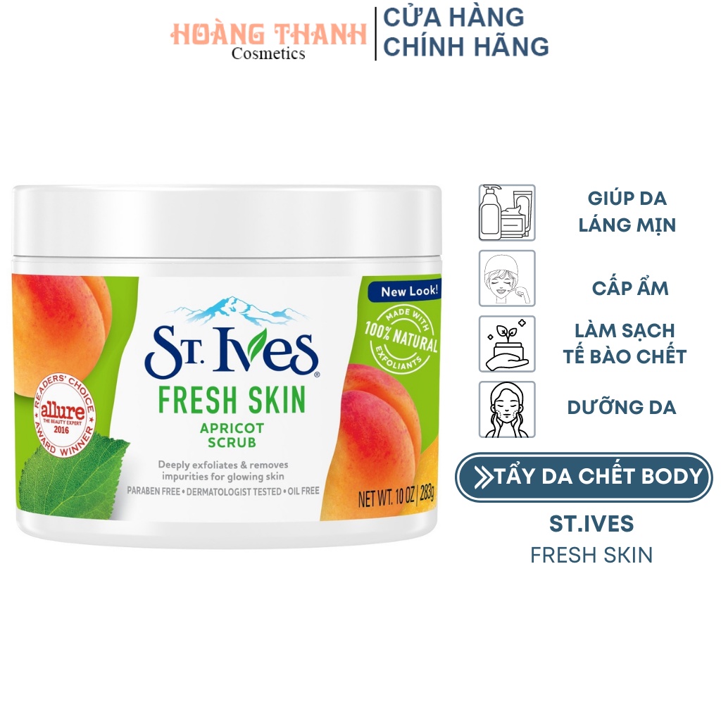 Tẩy Da Chết Toàn Thân St. Ives Acne Control Apricot Scrub - Hoàng Thanh Cosmetics