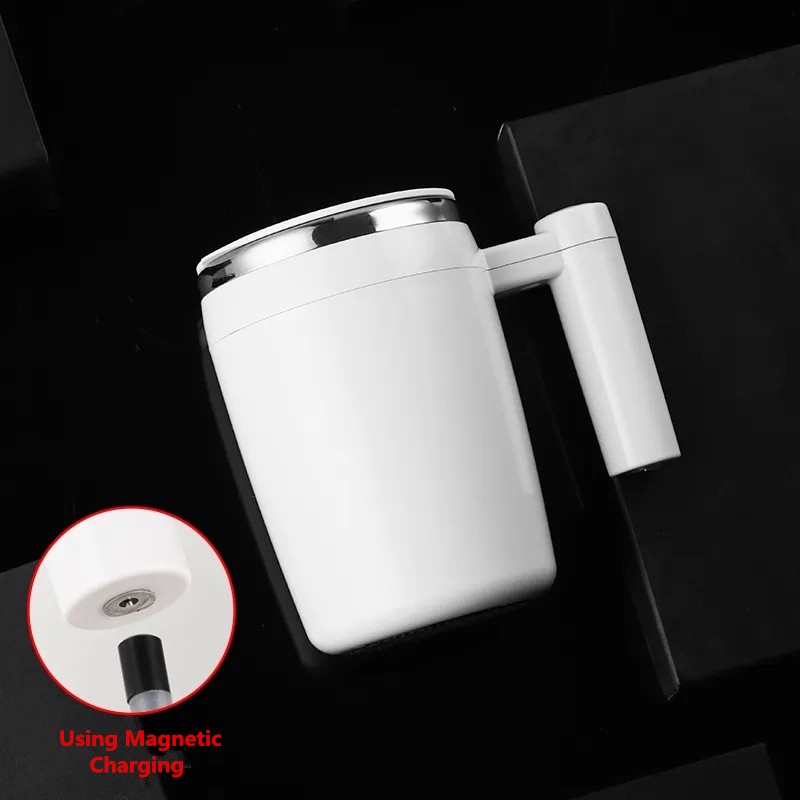 Cốc Inox 304 Tự Khuấy Cà Phê / Sữa Giữ Nhiệt Đa Năng Có Thể Sạc Lại Bằng Cổng USB