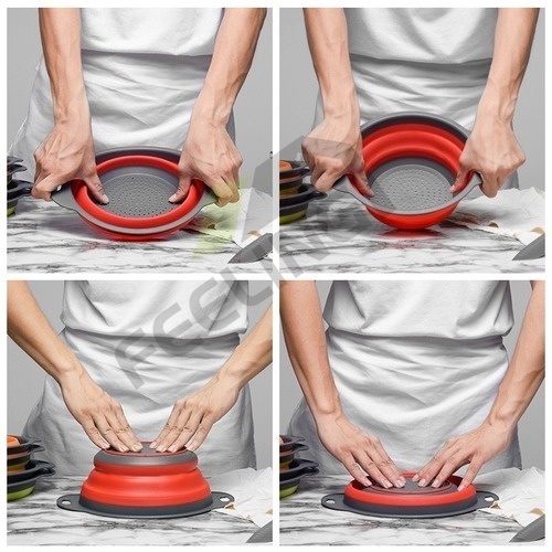 Rổ Rửa Rau Củ Quả Có Thể Gấp Gọn Tiện Dụng Cho Nhà Bếp