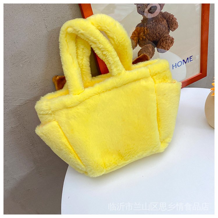 Túi Xách Len Cừu Thời Trang Mới Đáng Yêu Cho Nữ 2022