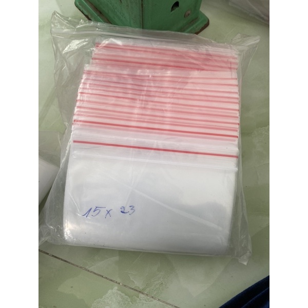 HCM- 1kg/ 100g-500g Túi zip chỉ đỏ size đủ các size 5 ,6,7,8,10, 12,15,17,25…