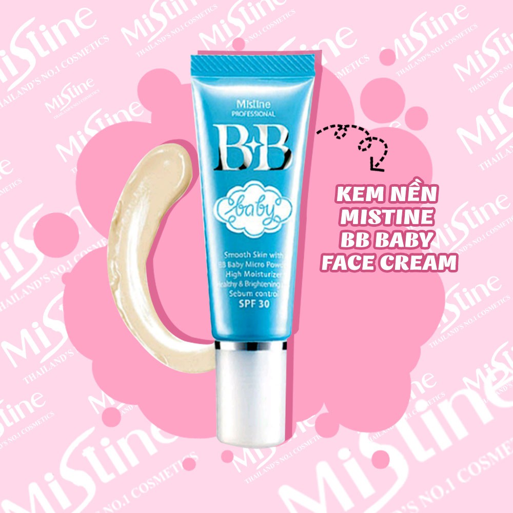 KEM NỀN MISTINE BB BABY FACE CREAM