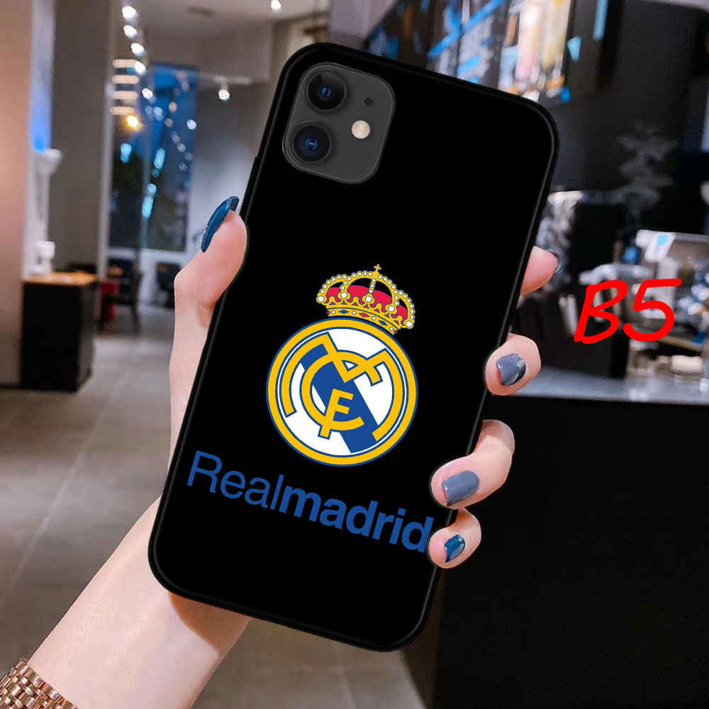 Ốp Điện Thoại Mềm In Logo Real Madrid Cho Iphone 11 Pro 7 8 Plus 6 6s Plus X Xs Xr Xs Max 5 5s Se