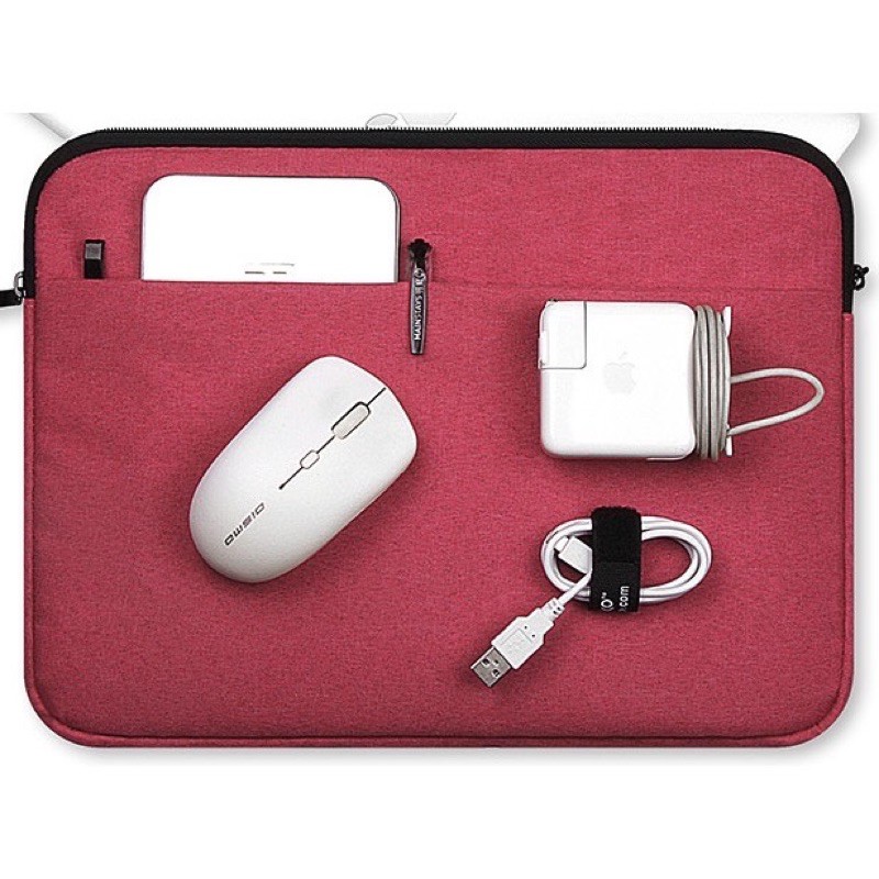 Túi chống sốc Macbook Laptop cao cấp 13.3 inch-Hồng phấn