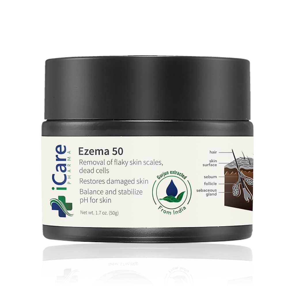 Ezema 50 iCare Pharma Cao dược liệu giảm nấm da đầu chiết xuất từ Gurjun Ấn Độ 50g