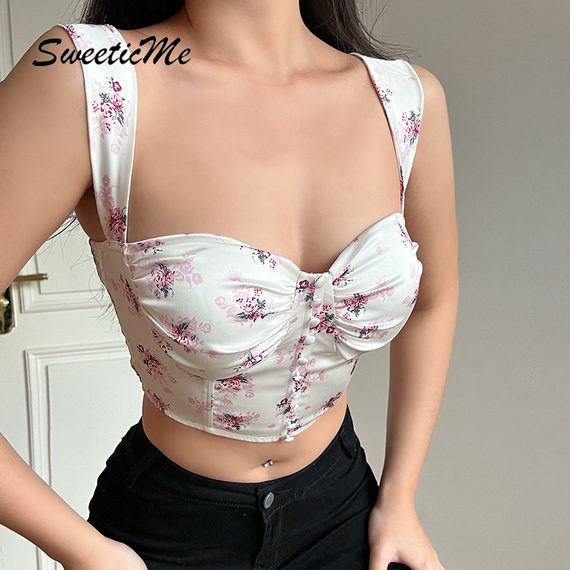 Sweeticme 2022 Dây Đeo Hoa Sexy Hàng Đầu