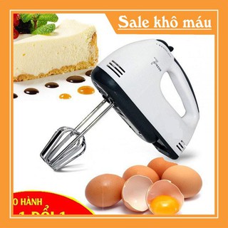 Máy đánh trứng cầm tay mini cao cấp với 7 tốc độ cực mạnh - hoạt động êm ái