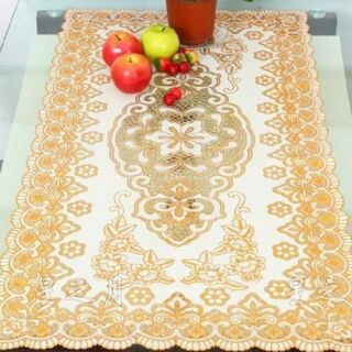  khăn trải bàn hoa văn nổi sang trọng kích thước 40x85cm