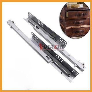 Ray Trượt Giảm Chấn Kiểu 1 - Ray Trượt Tủ Bếp Ray Trượt Tủ Giày Ray Trượt Ngăn Kéo Không Gây Tiếng Ồn (1 Cặp)
