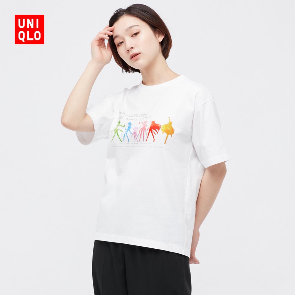 Áo Thun Uniqlo UT In Hình Thủy Thủ Mặt Trăng Tay Ngắn Dành Cho Nữ 448179 Uniqlo