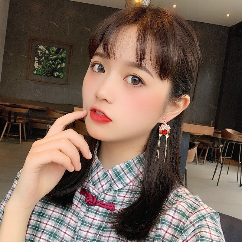 Khuyên Tai Tua Rua Phong Cách Trung Hoa Độc Đáo