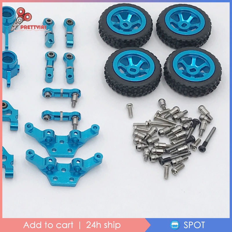 Phụ Kiện Nâng Cấp Bằng Kim Loại Màu Xanh Dương Cho Xe Hơi Điều Khiển Từ Xa WLtoys 1 / 28 P929 K969 K979 K989