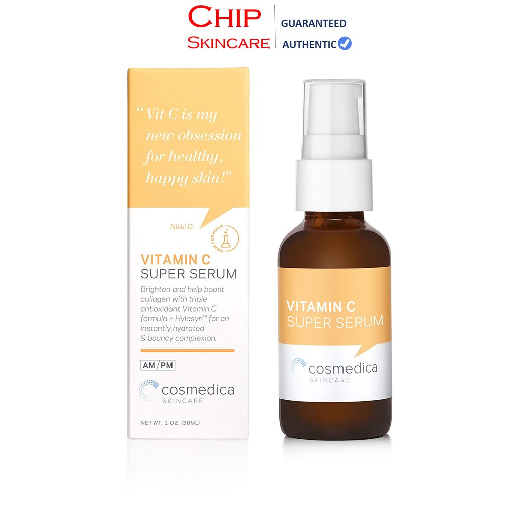Tinh Chất Cosmedica Vitamin C Super Serum Mỹ 30ml Chip Skincare