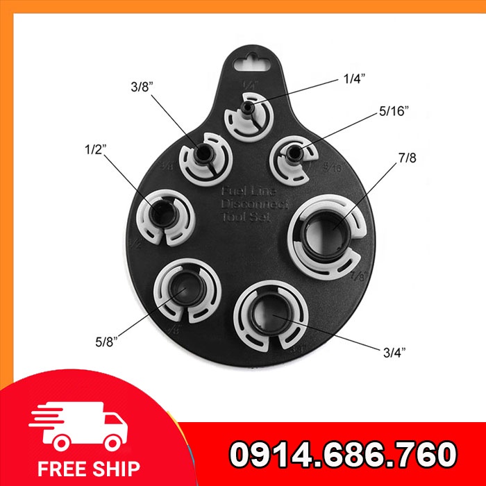Dụng cụ khóa khớp nối ống ga lạnh 7 Kích cỡ: 1/4 “, 3/8”, 1/2 “, 5/8”, 3/4 “, 7/8” và 5/16 “