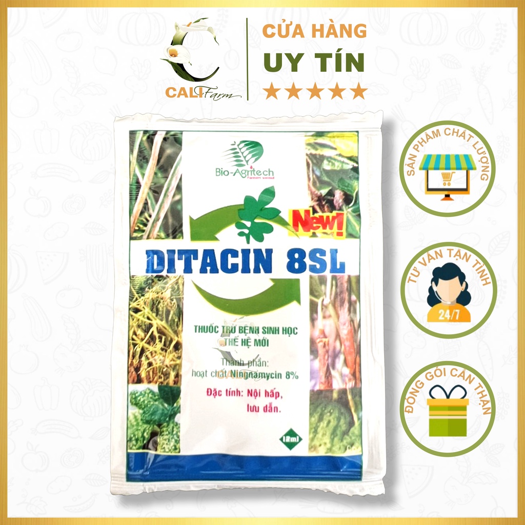 Thuốc trừ bệnh sinh học thế hệ mới DITACIN 8SL 12ml