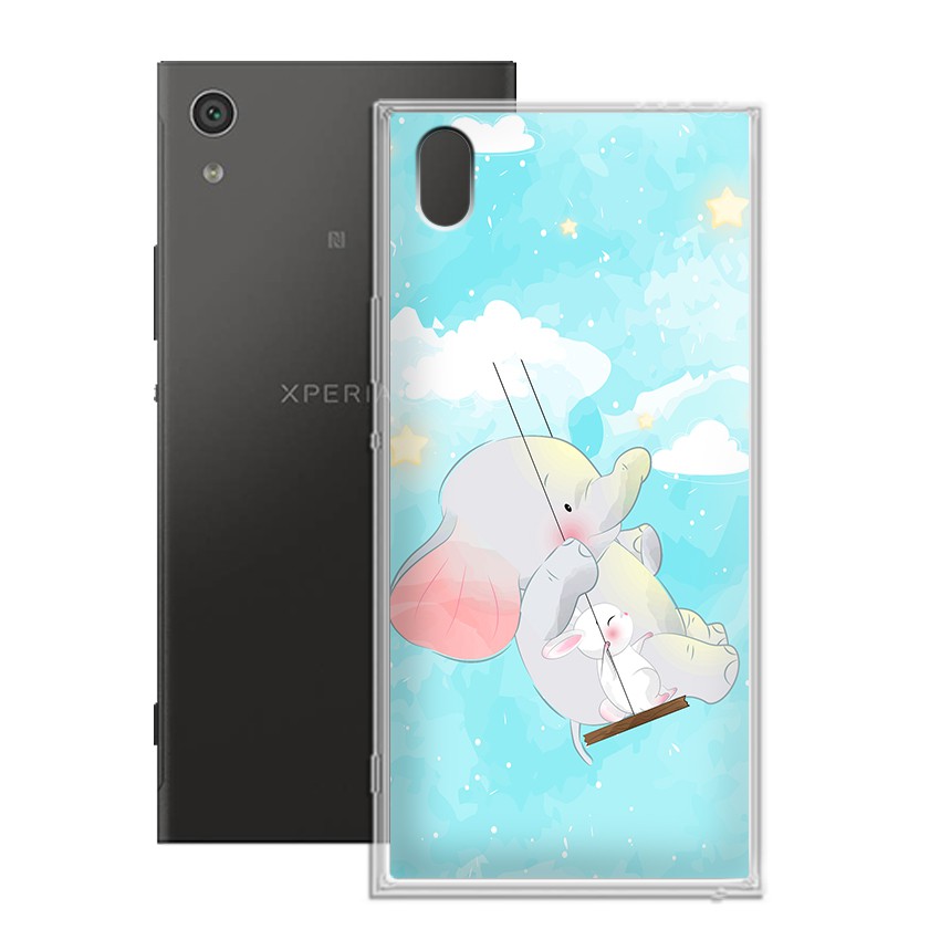 Ốp lưng Sony Xperia XA1 in họa tiết anime chibi dễ thương - 01154 Silicone Dẻo