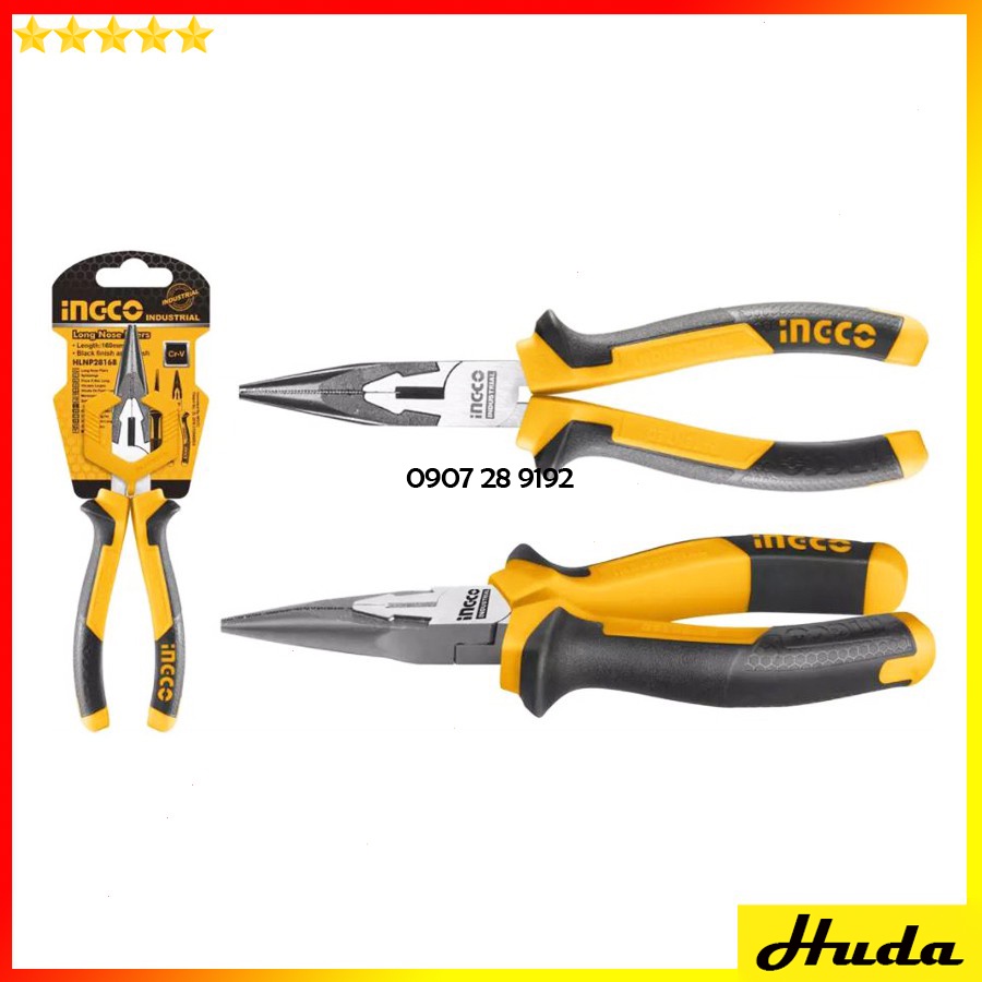 Kìm kềm mũi nhọn mỏ dài cao cấp dài 160mm 180mm chất liệu CRv cao cấp Total Ingco POI