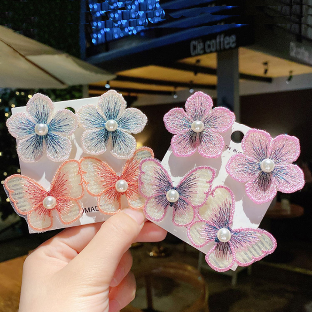 Set 2 Miếng Dán Tóc Dễ Thương Cho Bé Gái