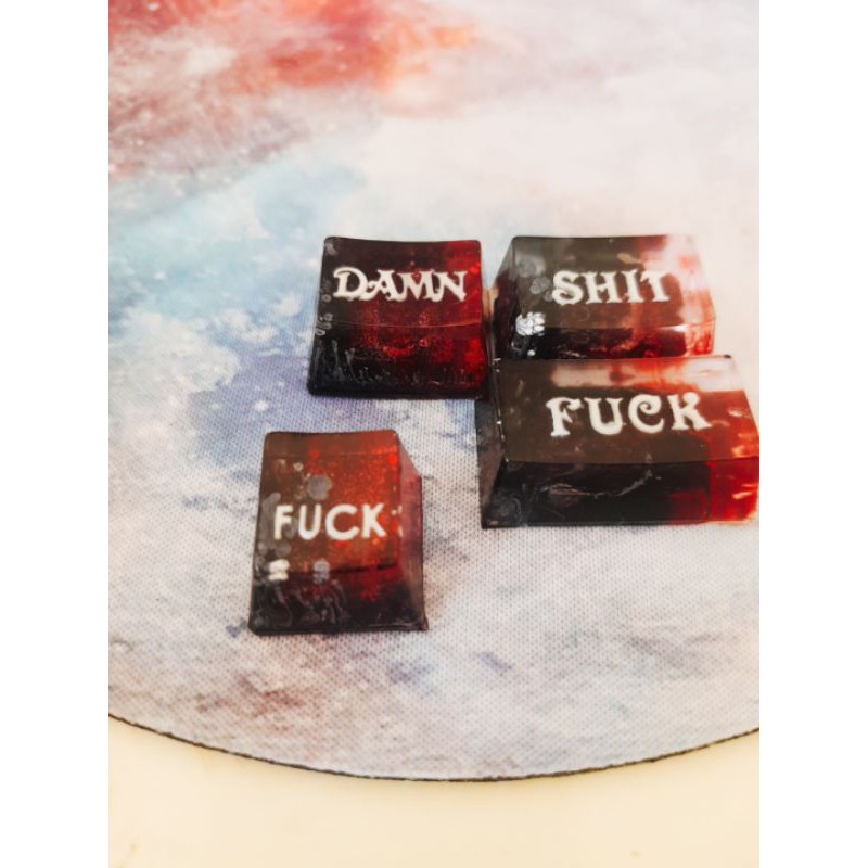 Nút Keycap OEM profile Ctrl - Keycap Nút bàn phím chữ cái 1.25u đỏ đen
