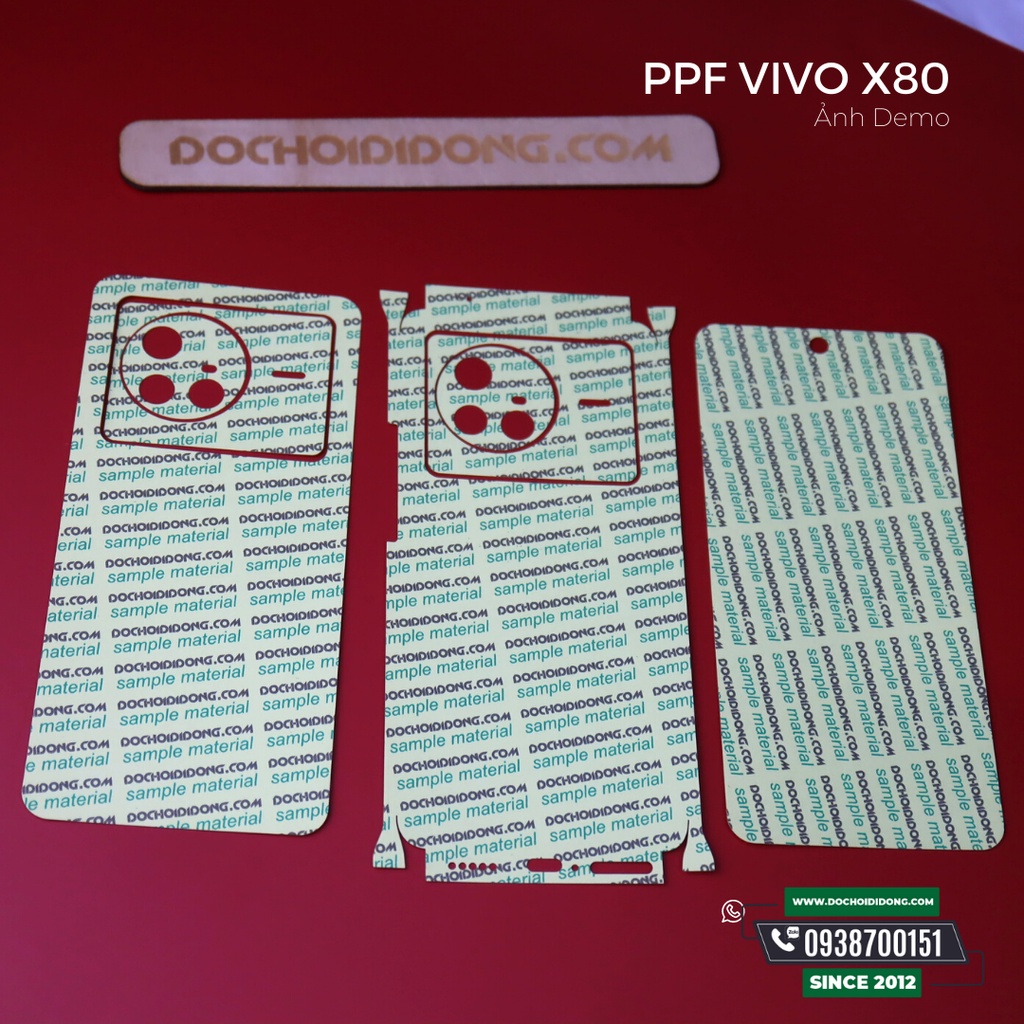 Miếng dán PPF Hydorgen Vivo X80 trong, nhám, đổi màu cao cấp