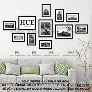 [Kèm ảnh] Bộ Khung Ảnh Treo Tường Huế Trắng Đen Tuyệt Đẹp - Khung Hình Phạm Gia PGC271