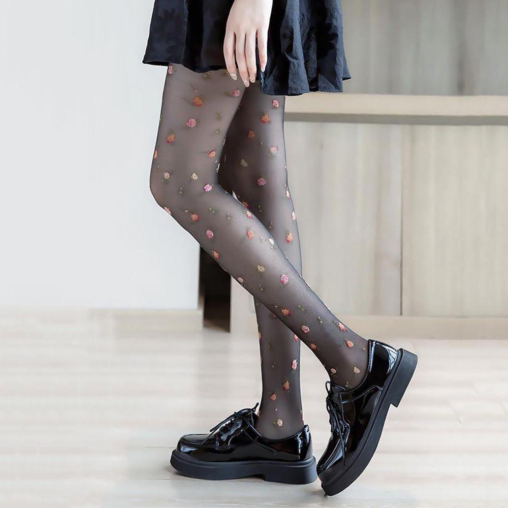Quần Tất In Hoa Hóa Trang Phong Cách Nhật Bản Quyến Rũ Cho Nữ