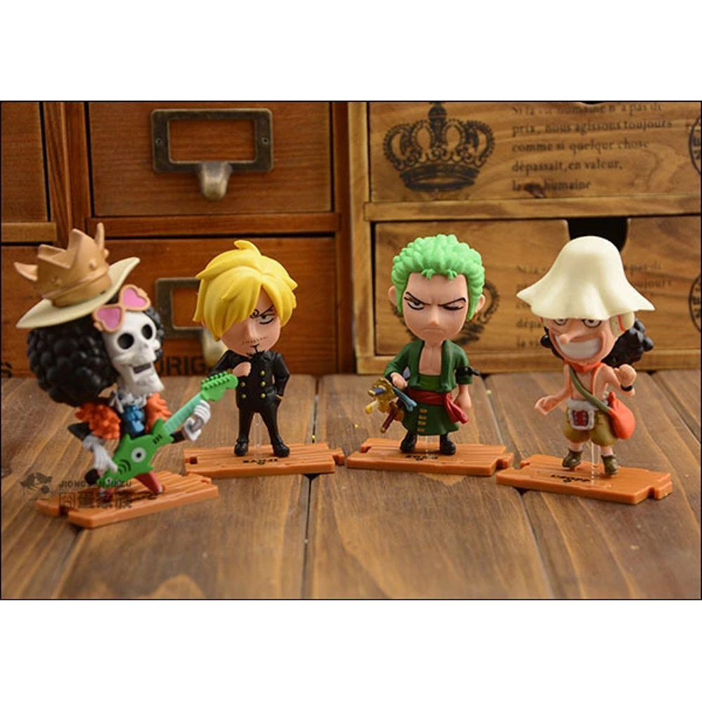 Set 10 Mô Hình Nhân Vật Phim Hoạt Hình One Piece Bằng Pvc