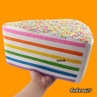 SQUISHY BÁNH KEM RẮC CỐM TĂM GIÁC CHÍNH HÃNG KHỔNG LỒ - ĐẠI KHỔNG LỒ SIÊU ĐÁNG YÊU