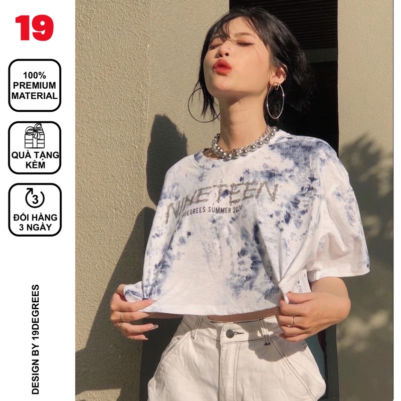 Wax Croptop (Áo Croptop có tay Wax Trắng) // 19DEGREES