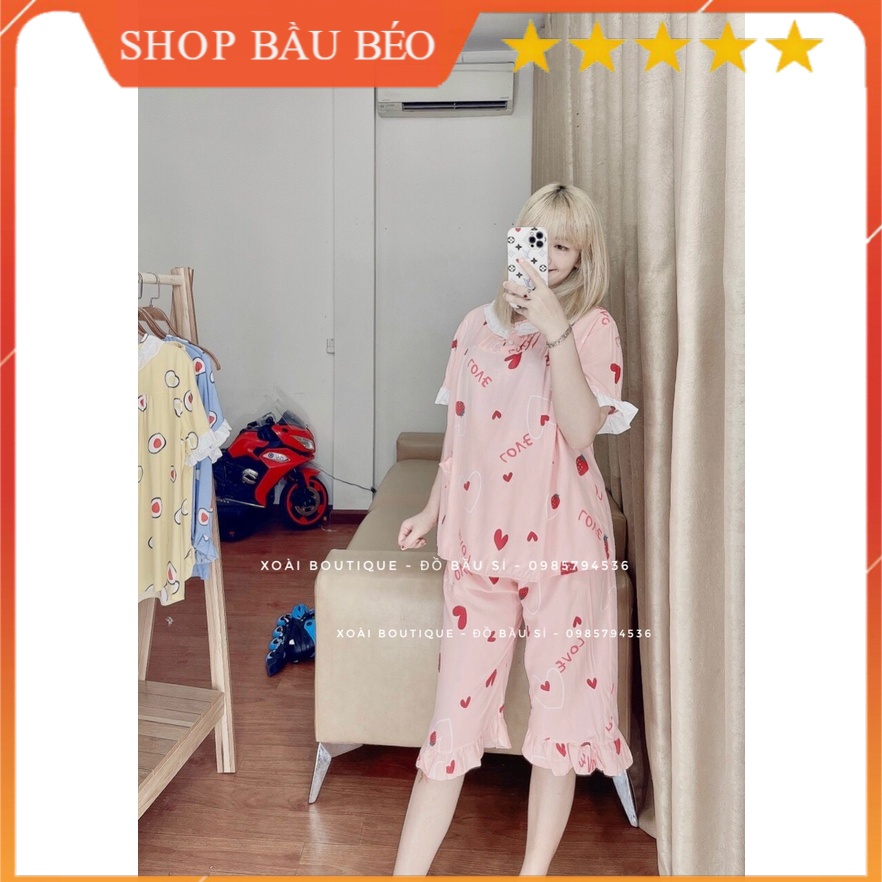 ĐỒ BỘ LỬNG TÔN 2 DA XOÀI BOUTIQUE, CAO CẤP DÀNH CHO BÀ BẦU[ĐỒ BẦU GẠO STORE]