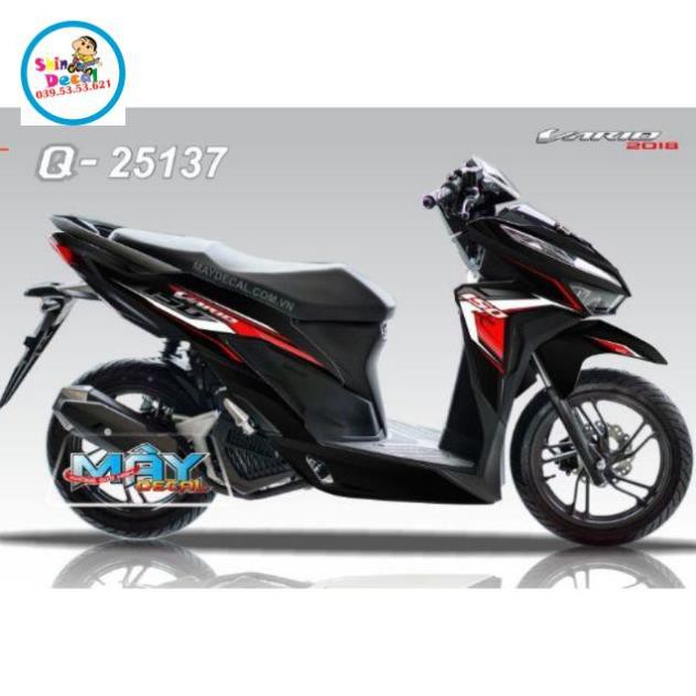 Tem rời vario 150 đỏ đen