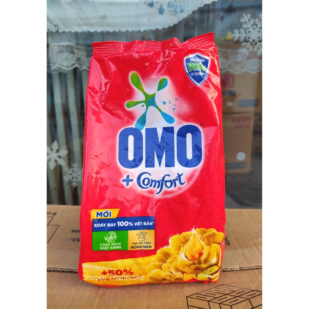 [Hoả Tốc] Bột giặt OMO Comfort Tinh Dầu Thơm Nồng Nàn Vàng 720g Giặt Tay 720 g