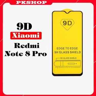 Kính cường lực xiaomi redmi note 8 pro 9d full màn